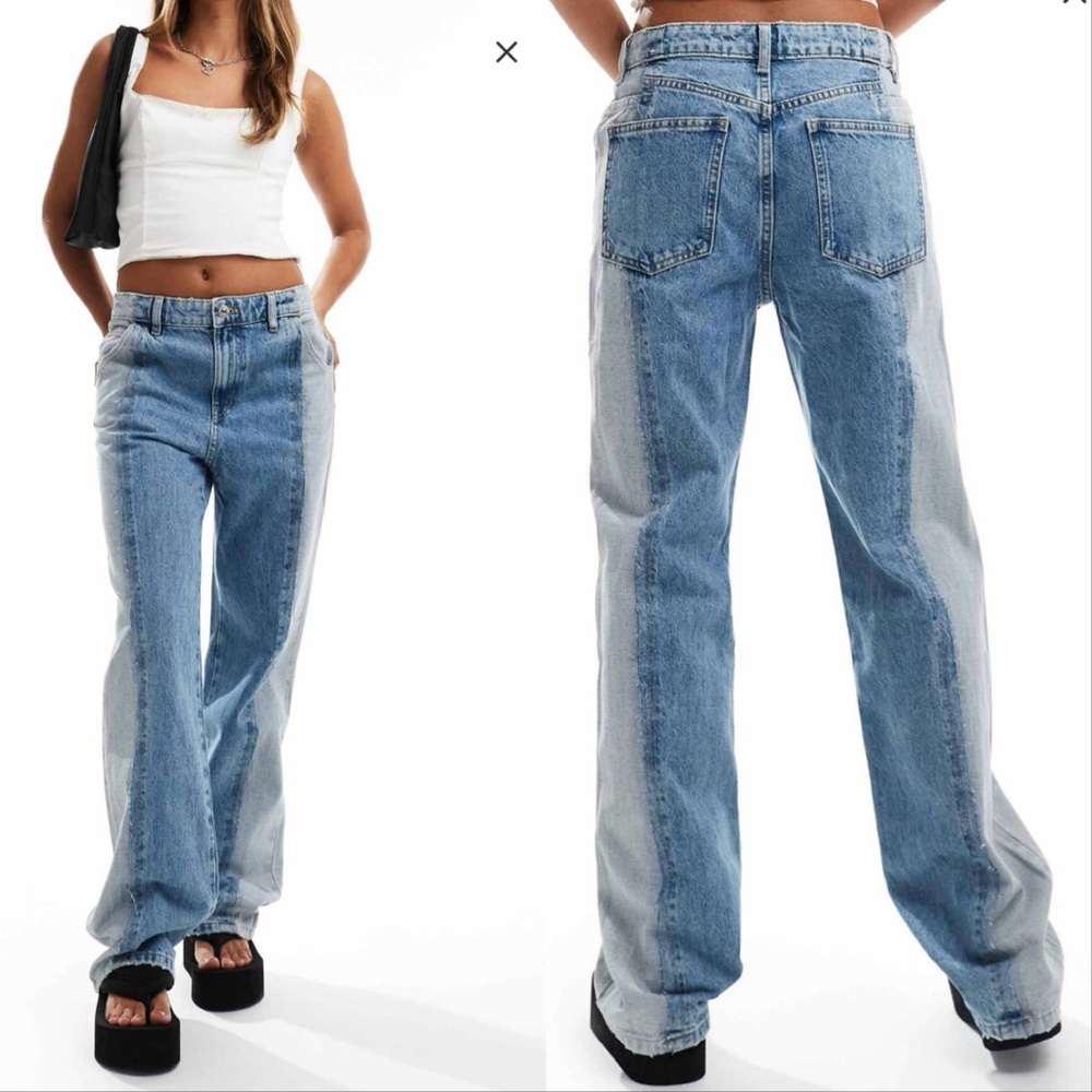 Mango Mixed Denim Jeans